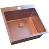 Nerūdijančio plieno plautuvė D5050HC COPPER su sifonu
