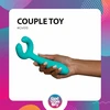 Noam Dual-Ended Rechargeable Intimate Device for Couples, Atsparus vandeniui, Juodas
