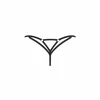 Obsessive Euridia Elegant Minimalist Thong Juodas S/M