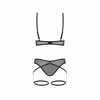 Obsessive Euridia Juodas 2-Piece Set with Geometric Strap Design XS/S