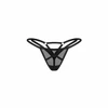 Obsessive Euridia Thong Juodas - Elegant Minimalist Lingerie Design