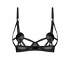 Obsessive Freedom Euridia Bra Juodas with Geometric Straps, Adjustable Fit