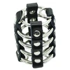 OHMAMA FETISH - Adjustable Metal Ring &amp; Leather Strap Restraint Cage