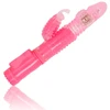 OHMAMA Rotating Rabbit-Style Vibrator Multifunctional 25.5cm Rožinė
