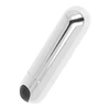 Ohmama Vibrators OHMAMA Sidabrinis Compact USB Rechargeable Vibrating Bullet 8 cm