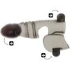 OHMAMA Vibrating Intimate Sheath 3-Motor Flexible Anatomical 14cm