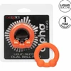 Oranžinis CalExotics Alpha Dual Support Ring Oranžinis - Flexible Liquid Silicone, 3.75 cm