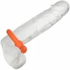 Oranžinis CalExotics Alpha Dual Support Ring Oranžinis - Flexible Liquid Silicone, 3.75 cm
