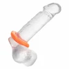 Oranžinis CalExotics Alpha Sexagon Silicone Support Ring Oranžinis Flexible Design