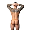 Oranžinis Male Power Uplift Jock L/XL Pilkas-Oranžinis with Boneyard Support Ring