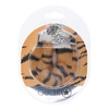 Ouch By Shots Oranžinis Ouch! Heavy-duty Tiger Fluffy Handcuffs - Secure Lock System, Oranžinis/Juodas