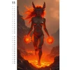 ORION Pin-up Creatures 2026 Fantasy Art Calendar Set A3, 12str