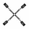 Ouch! Adjustable Faux Leather Hogtie Restraint Set, Juodas, Universal Size