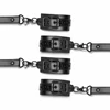 Ouch! Adjustable Faux Leather Hogtie Restraint Set, Juodas, Universal Size