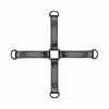 Ouch! Adjustable Faux Leather Hogtie Restraint Set, Juodas, Universal Size