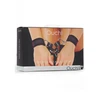 Ouch By Shots Ouch! Adjustable Furry Hand &amp; Leg Cuffs with Velcro Closure, Juodas