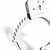Ouch! Adjustable Metal Cuffs Sidabrinis - Secure Restraint System
