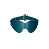 Ouch By Shots Ouch Halo Luxury Eye Mask - Elegant Faux Leather with Gold Accents