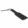 Ouch! Juodas PU Leather Impact Paddle - Ergonomic, Durable, 32 cm