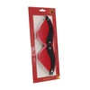 Ouch By Shots Ouch! Milan Collection Premium Blindfold Juodas/Raudona Bonded Leather