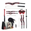 Ouch By Shots Ouch! Milan Collection Premium Bondage Kit with Luxury Bag Juodas/Raudona