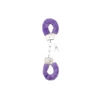 Shots Ouch! Plush Metal Handcuffs Juodas - Secure Anatomic Model with Keys