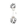 Shots Ouch! Plush Metal Handcuffs with Quick Release - Juodas, Adjustable Fit