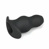 Ouch! Silicone Hollow Plug Medium - Soft Flexible Design, Juodas