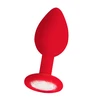 Ouch By Shots Ouch! Silicone Plug with Diamond Accent Regular Juodas