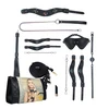 Ouch By Shots Ouch! Venice Collection Premium Bondage Kit with Elegant Bag Juodas