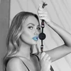 Ouch By Shots Ouch! Venice Collection Silicone Ball Gag Juodas - Adjustable Leather Strap