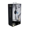 Ouch By Shots Ouch! Venice Collection Silicone Ball Gag Juodas - Adjustable Leather Strap