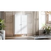 Cama Meble PALAZZO BIS display cabinet 100x39x166 baltas matt