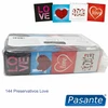 Pasante Healthcare Pasante Love Bag 144 pcs - Transparent Latex, 54mm, Smooth Finish