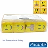 Pasante Healthcare Pasante Smiley 54mm Latex Condoms 144-Pack - Fun Multi-Designs