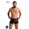 Passion Men Passion 049 Short Matt Juodas S/M - Modern Faux Leather Shorts EU-Made