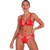 Passion Woman Sets PASSION Anuvera Fire Brick Lace Bra &amp; Thong Set S/M - Elegant Design