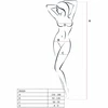 Passion Woman Bodystockings PASSION BS020 Baltas Fishnet Bodystocking One Size - Elegant Lace Design