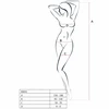 Passion Woman Bodystockings Passion BS031 Baltas Bodystocking - Elegant Fishnet One Size