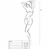 Passion Woman Bodystockings PASSION BS031 Bodystocking Juodas - Elegant Fishnet One Size