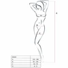 Passion Woman Passion BS034 Raudona Bodystocking - Elegant Fishnet, One Size