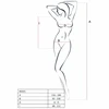 Passion Woman Passion BS035 Bodystocking Baltas - Elegant Fishnet, One Size