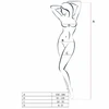 Passion Woman Passion BS049 Juodas Net Bodystocking with Embroidered Accents One Size