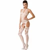 Passion Woman Passion BS053 Baltas Fishnet Bodystocking One Size - Elegant Mesh Design