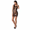 Passion Woman Passion BS073 Bodystocking One Size Juodas - Elegant Lace Fishnet Design