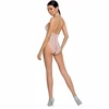 Passion Woman Passion BS087 Bodystocking Baltas Fishnet Lace One Size
