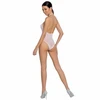 Passion Woman Passion BS088 Baltas Mesh Bodystocking - One Size, Lace Detailing