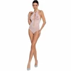 Passion Woman Passion BS088 Baltas Mesh Bodystocking - One Size, Lace Detailing