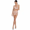 Passion Woman PASSION BS089 Bodystocking Baltas Mesh-Lace One Size - Elegant Design