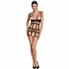 Passion Woman Passion BS089 Bodystocking Juodas One Size - Elegant Mesh Lace Design